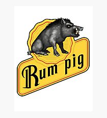 Rum Pig Photographic Print