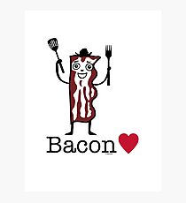 I love bacon Photographic Print