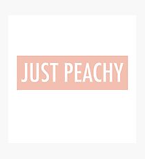 Just Peachy Photographic Print