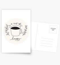 Postales Una taza de Happy