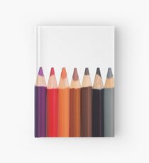 Buntstifte in Reih und Glied Hardcover Journal