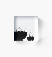cherries Acrylic Block