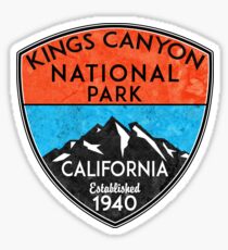 KINGS CANYON NATIONAL PARK CALIFORNIA MOUNTAINS HIKE HIKING CAMP CAMPING NATURE Sticker