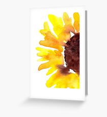 Watercolor Sunflower Greeting Card