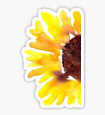 Watercolor Sunflower Sticker