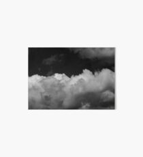 Black and White Stormy Clouds Art Board