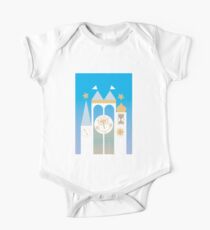 Small World Illustration One Piece - Short Sleeve