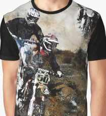 Motocross-Schmutz-Radfahrer Grafik T-Shirt