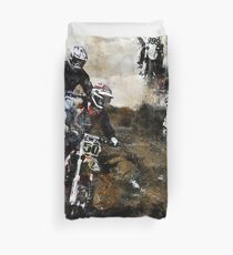 Motocross Dirt Bikers Duvet Cover