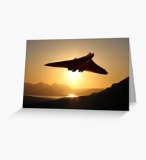 Vulcan sunset Greeting Card
