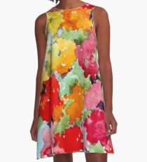 Colourful Spring garden A-Line Dress