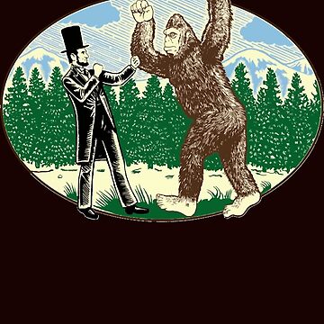 ABE Lincoln Sasquatch Hunter Bigfoot Logo Men Short Sleeve Classic T-Shirt  | Essential T-Shirt