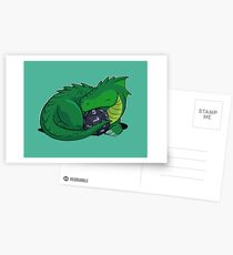 D20 Green Dragon Postcards