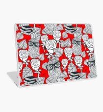 White roses and owls Laptop Skin