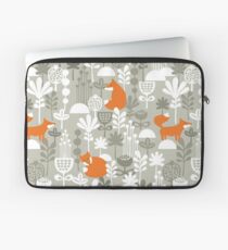 Fox in winter forest Laptop Sleeve