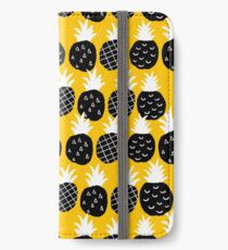 Black pineapple iPhone Wallet/Case/Skin