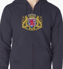 Luxembourg Coat of Arms Zipped Hoodie
