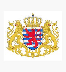Luxembourg Coat of Arms Photographic Print