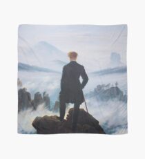 Man on edge of cliff by Caspar David Friedrich Scarf