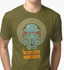 Cthulhu, Dreamer in the Deeps Tri-blend T-Shirt
