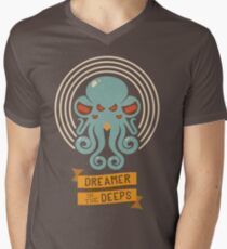 Cthulhu, Dreamer in the Deeps Men's V-Neck T-Shirt