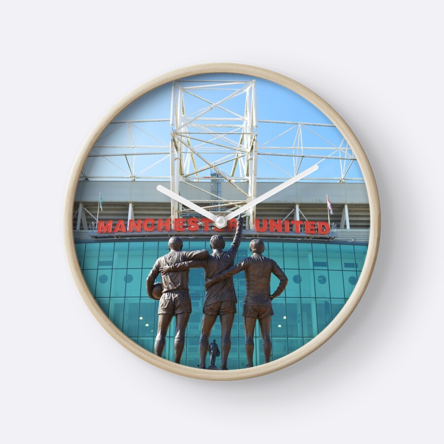 "Manchester United, East Stand, Old Trafford Manchester" Clocks by