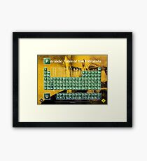 Periodic Table of the Elements Framed Print