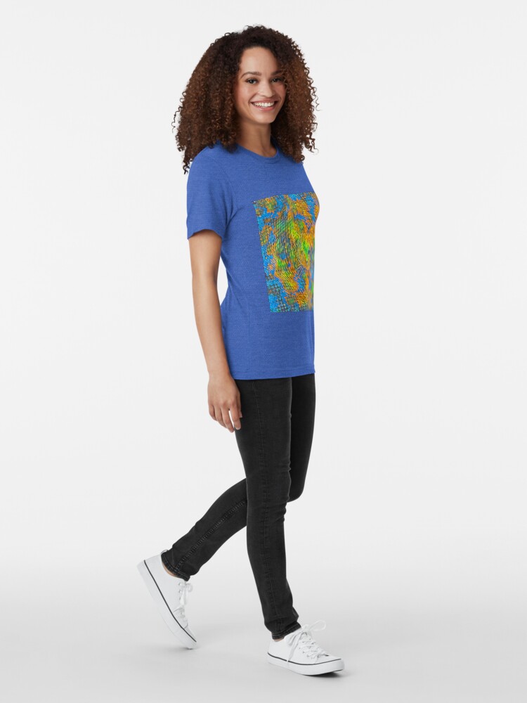 Alternate view of Cat. Every day is Earth Day. Tri-blend T-Shirt