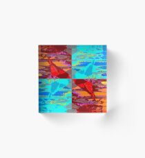 Pattern Fall Acrylic Block