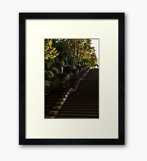 Joyful Blue and Yellow Cascade - Montjuic Park, Barcelona, Spain Framed Print