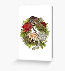 Australian Christmas Wreath Greeting Card