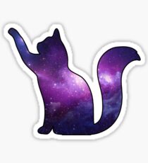 Galaxy Cat Playing Sticker