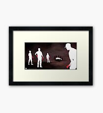 Blood On Our Hands Framed Print