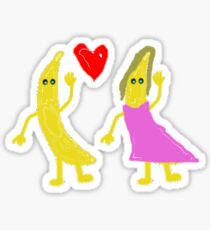 banana couple Sticker