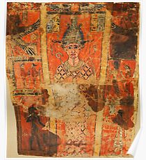 Ancient Egyptian Fabric Shroud design Poster