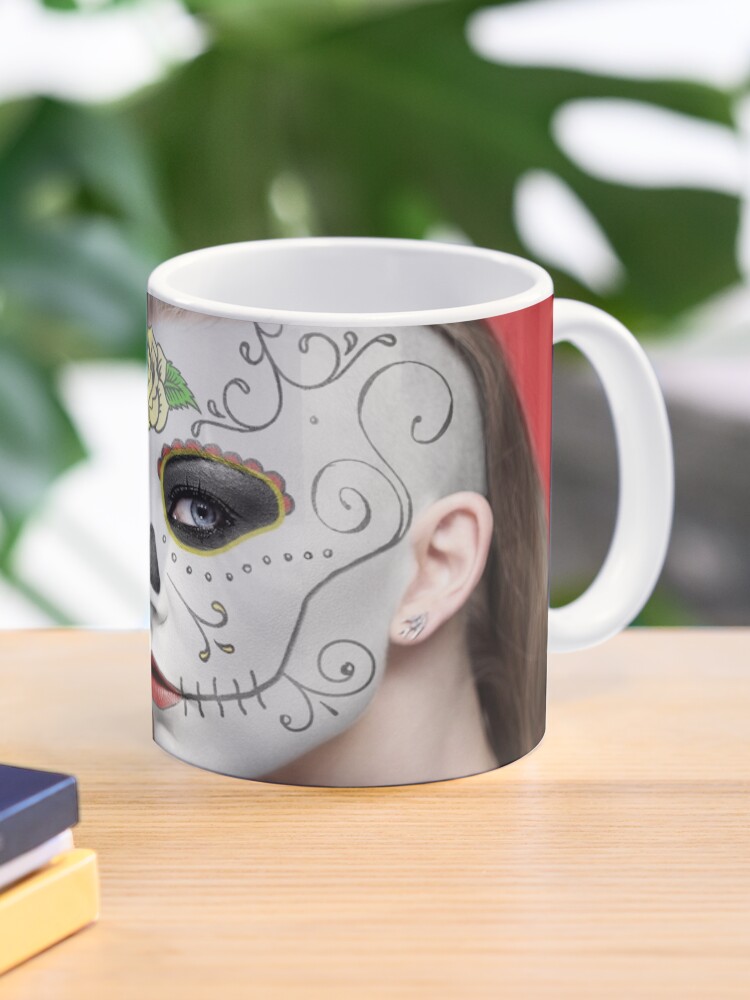 Natalie Dormer Dia De Los Muertos Day Of The Dead Makeup Mug By