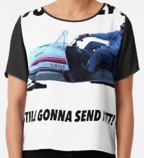 Du Dummkopf, schickst es immer noch mit einem lustigen Memeshirt Chiffontop