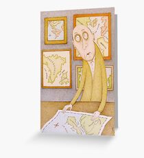 The Cartographer Greeting Card