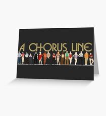 A Chorus Line Greeting Card