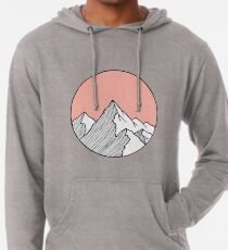 Mountains Sketch Lightweight Hoodie