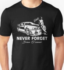 Fast 8 - Never Forget Paul Walker Slim Fit T-Shirt