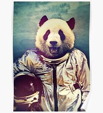 Panda astronaut Poster