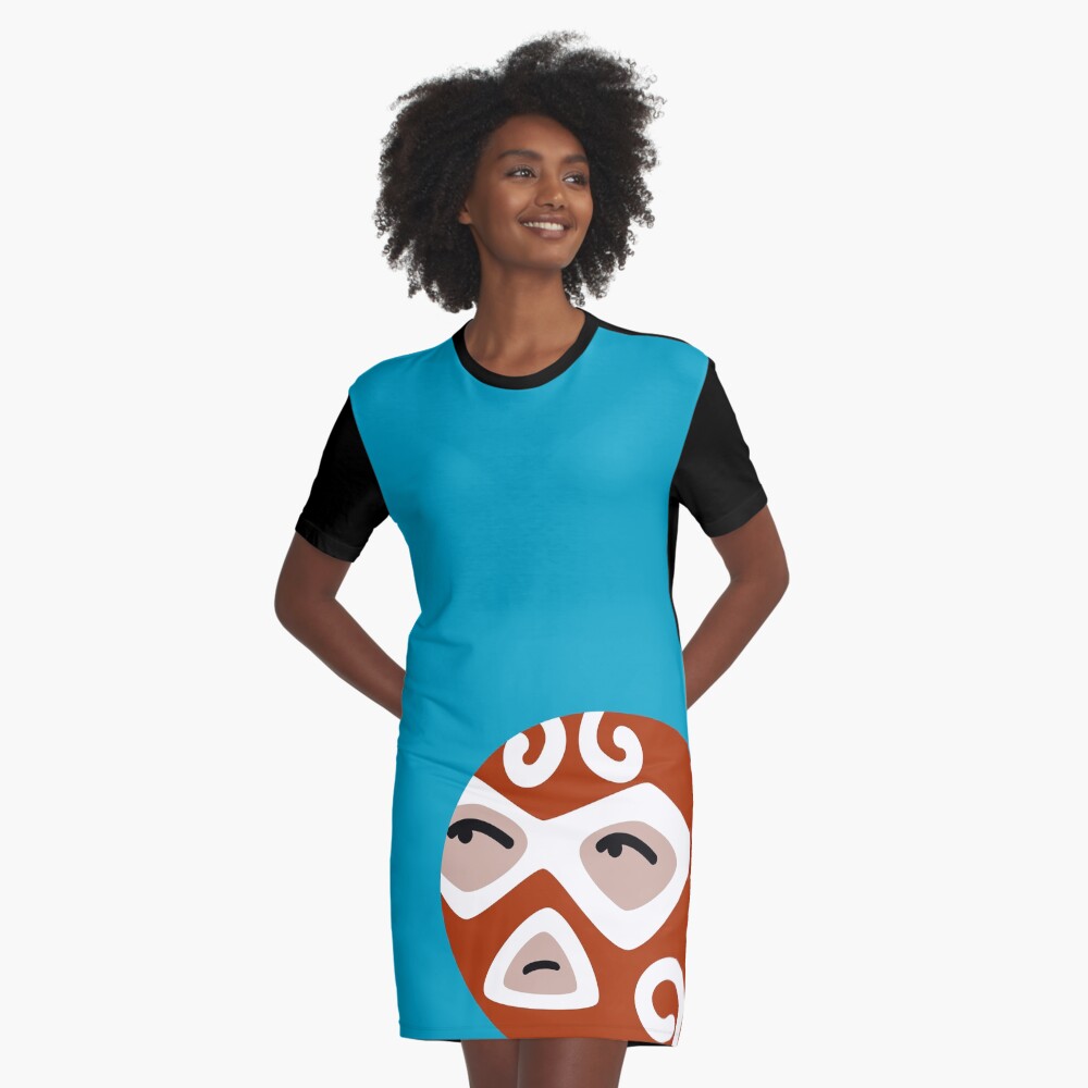 Luchador Graphic T-Shirt Dress