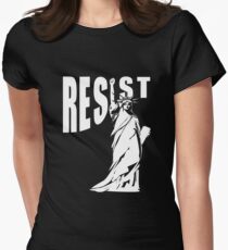 Resist Lady Liberty Women's Fitted T-Shirt