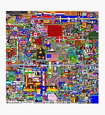 Reddit r/Place 12K Official r/TheFinalClean Cleaned Version – FINAL Revision (With Void) Photographic Print