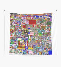 Reddit r/Place 12K Official r/TheFinalClean Cleaned Version – FINAL Revision (With Void) Wall Tapestry