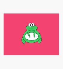 Fatty Froggy Pattern Photographic Print
