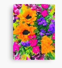 Flowers From Family Canvas Print