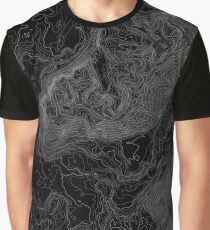 Camiseta gráfica NORTH BEND TOPO MAP OSCURO