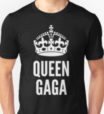 Queen Lady Gaga White Unisex T-Shirt